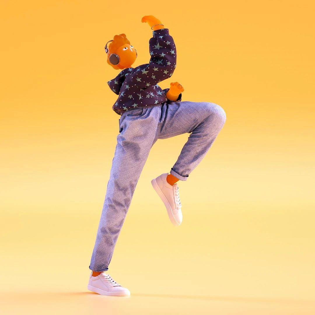 Cabeza Patata情侣设计师强强联手：女生平面插画，男生3D设计