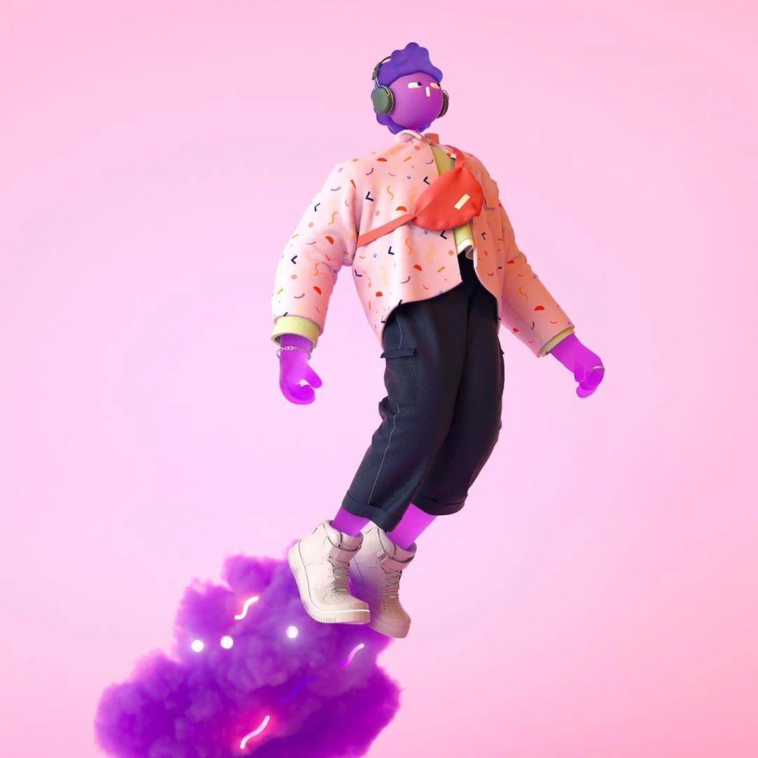 Cabeza Patata情侣设计师强强联手：女生平面插画，男生3D设计