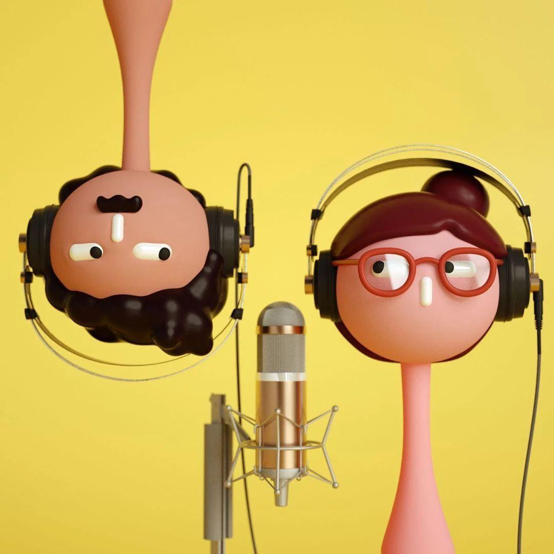 Cabeza Patata情侣设计师强强联手：女生平面插画，男生3D设计