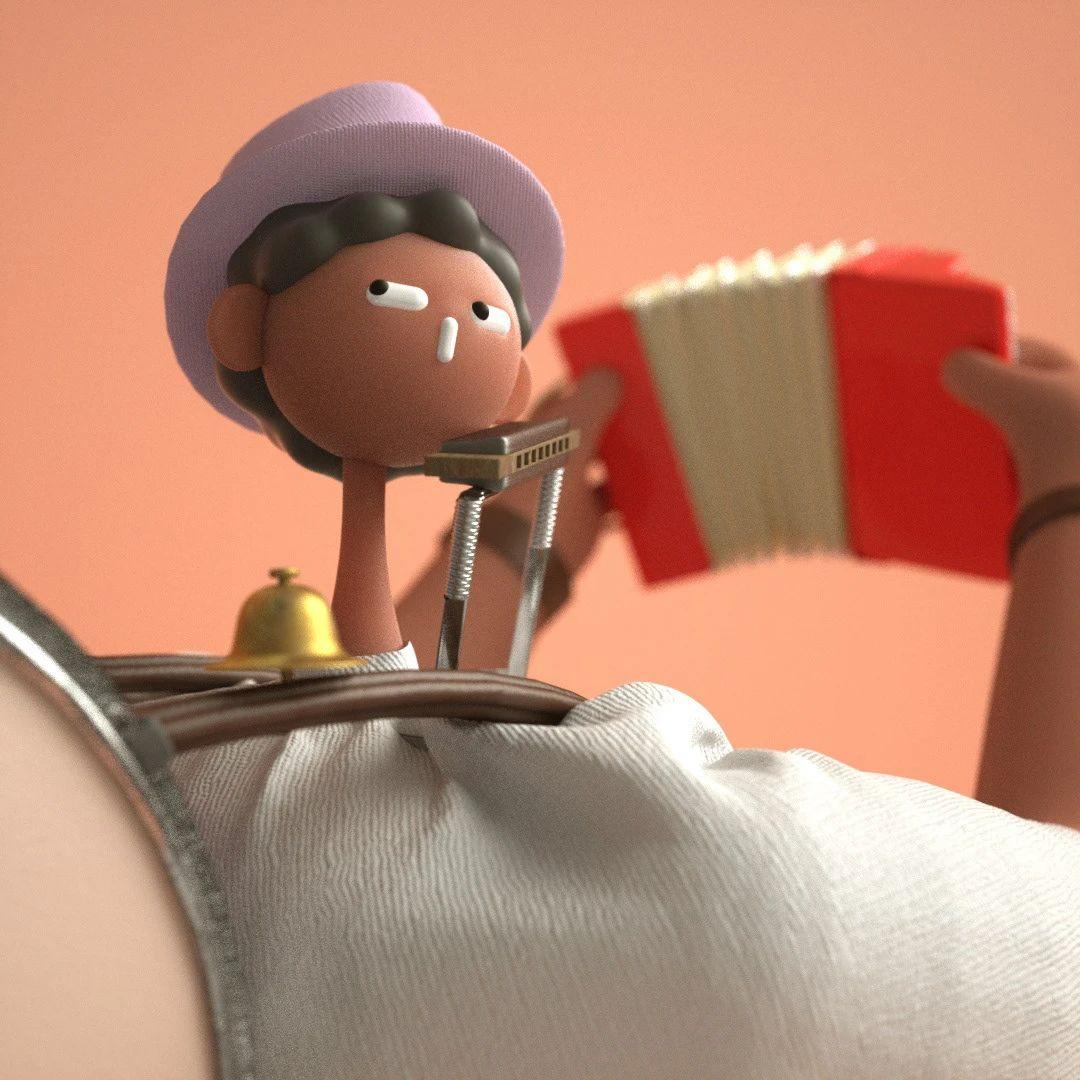 Cabeza Patata情侣设计师强强联手：女生平面插画，男生3D设计