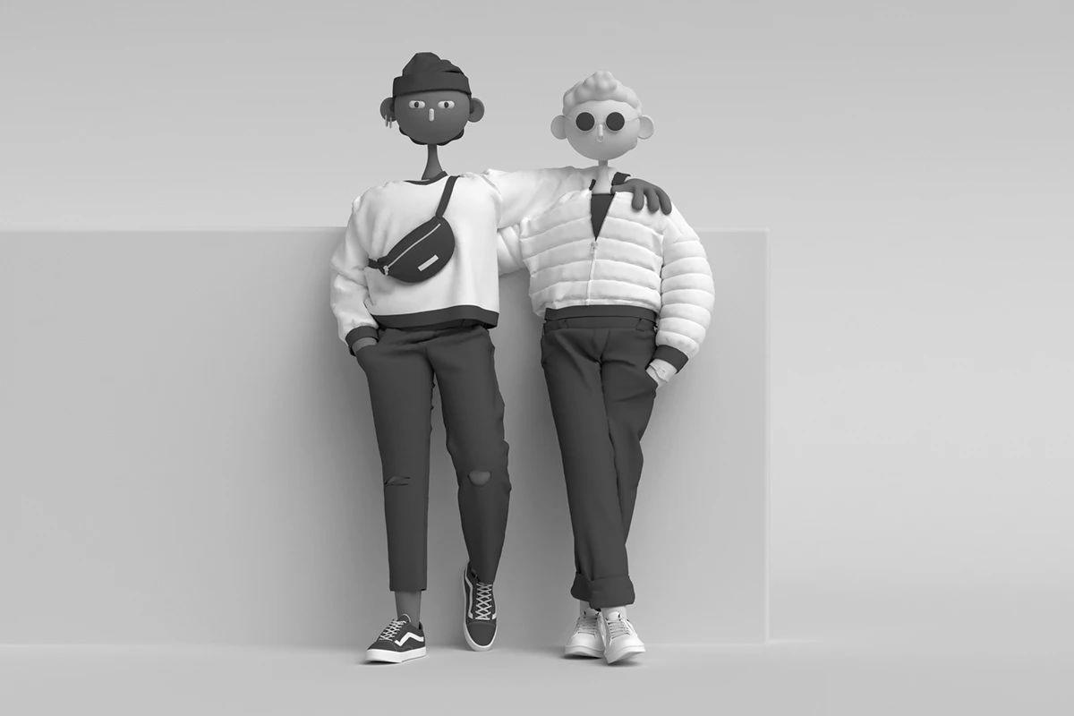 Cabeza Patata情侣设计师强强联手：女生平面插画，男生3D设计