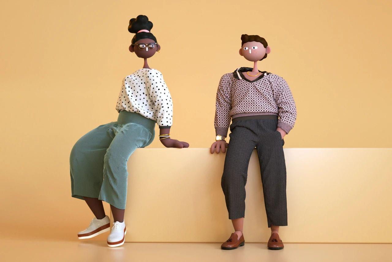 Cabeza Patata情侣设计师强强联手：女生平面插画，男生3D设计