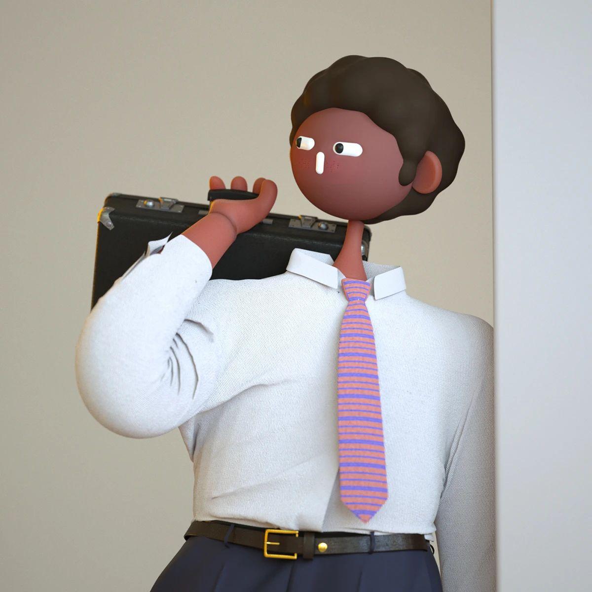 Cabeza Patata情侣设计师强强联手：女生平面插画，男生3D设计