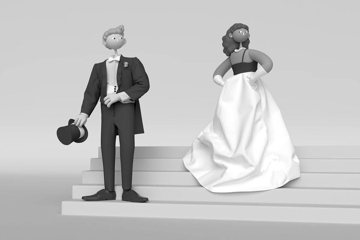 Cabeza Patata情侣设计师强强联手：女生平面插画，男生3D设计