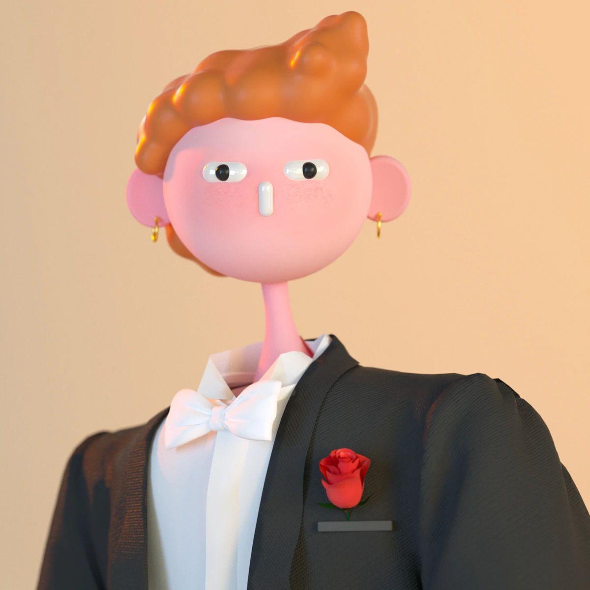 Cabeza Patata情侣设计师强强联手：女生平面插画，男生3D设计