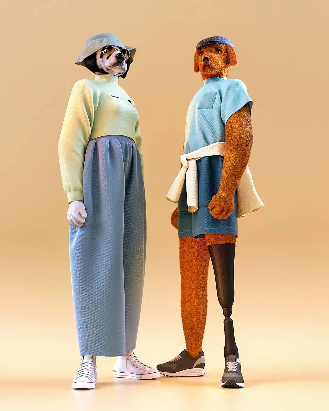 Cabeza Patata情侣设计师强强联手：女生平面插画，男生3D设计