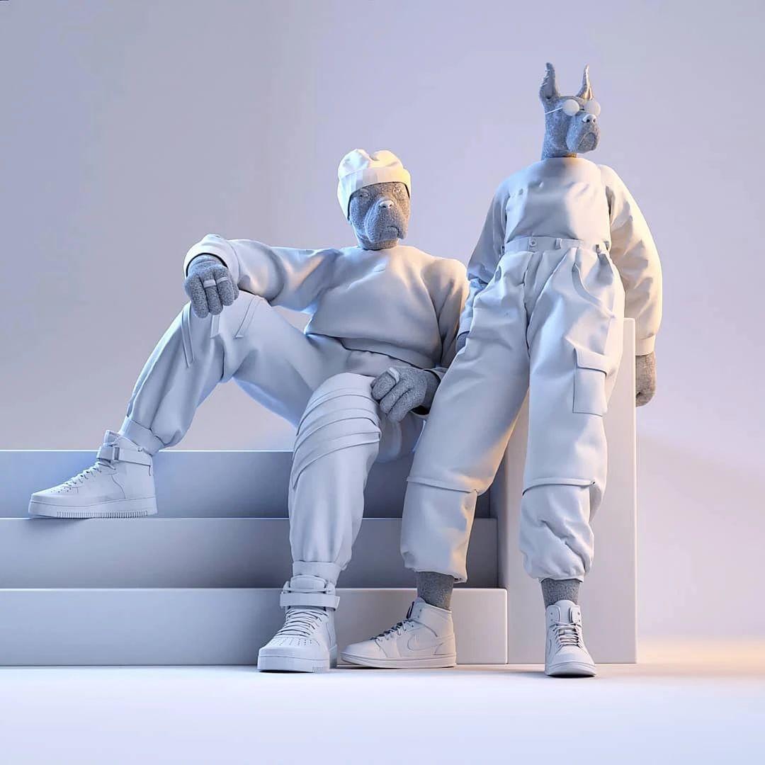 Cabeza Patata情侣设计师强强联手：女生平面插画，男生3D设计