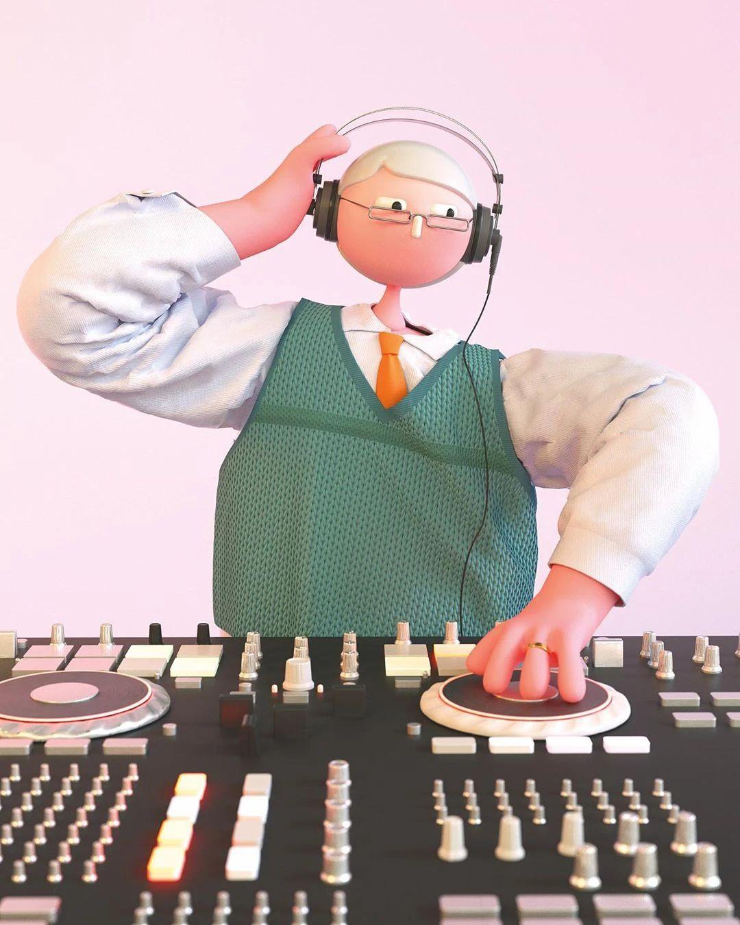 Cabeza Patata情侣设计师强强联手：女生平面插画，男生3D设计