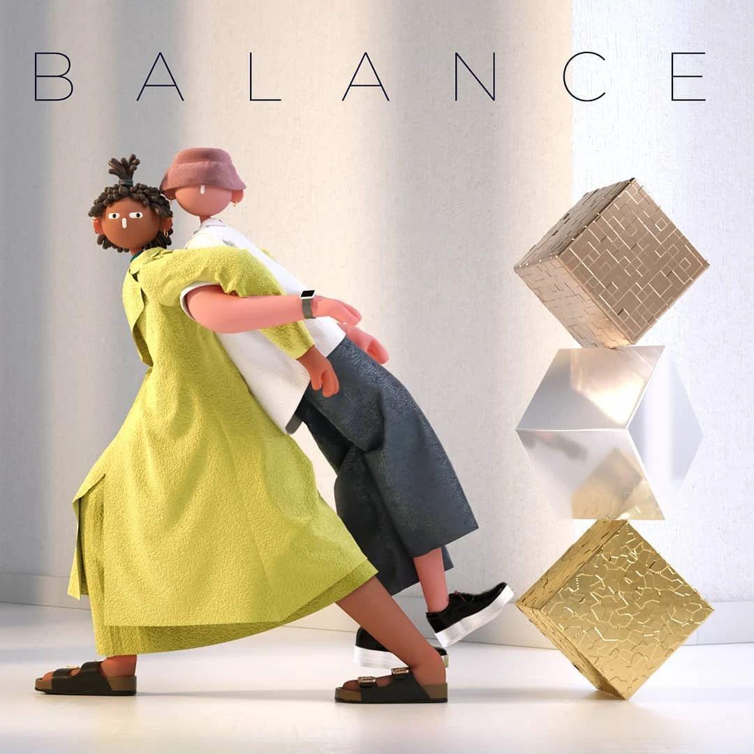 Cabeza Patata情侣设计师强强联手：女生平面插画，男生3D设计