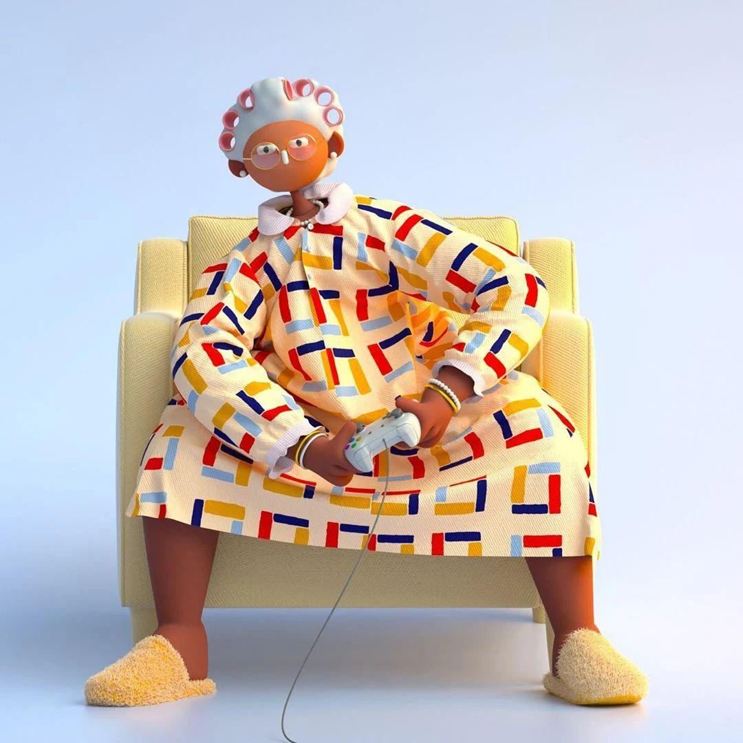 Cabeza Patata情侣设计师强强联手：女生平面插画，男生3D设计