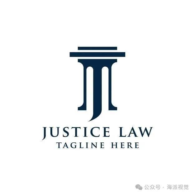以罗马柱为主题的创意 logo 设计