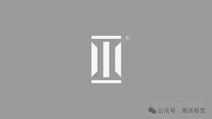 以罗马柱为主题的创意 logo 设计