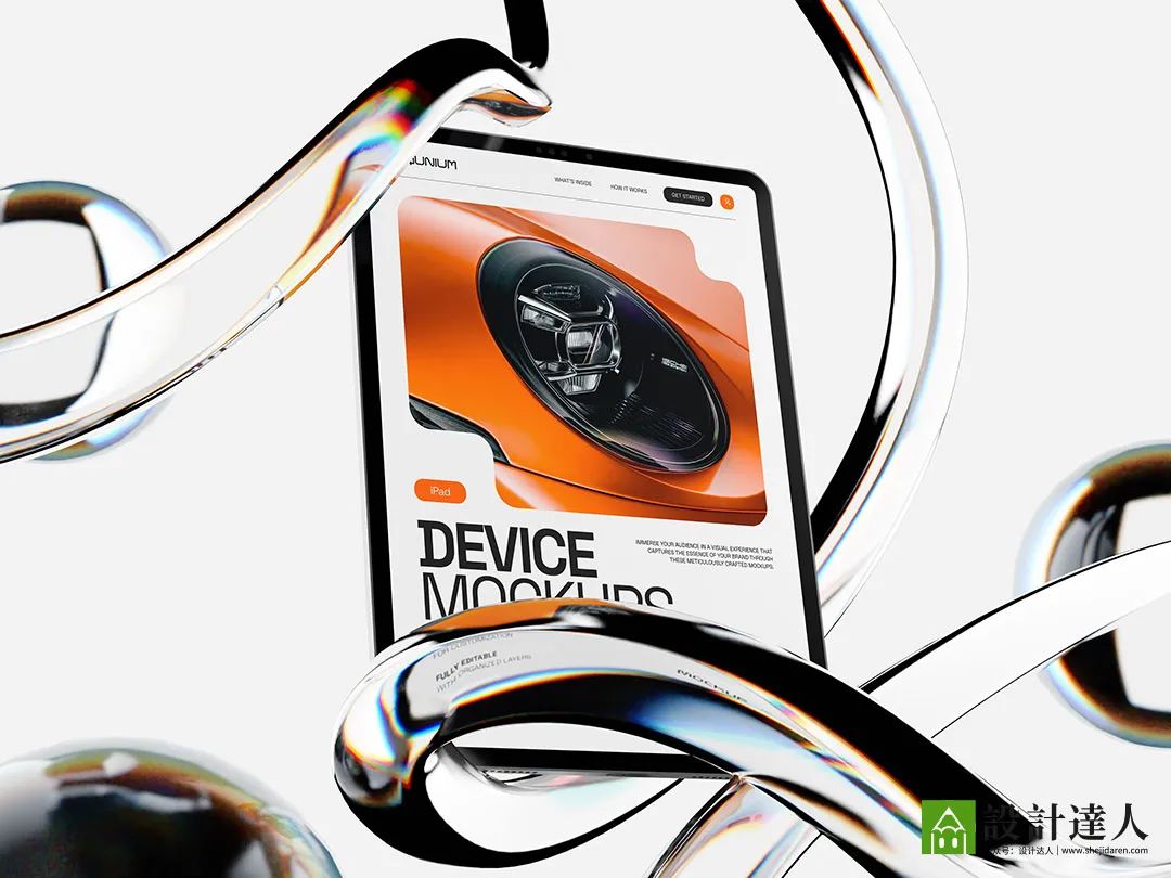 高级感平板电脑样机笔记本样机素材(PSD)