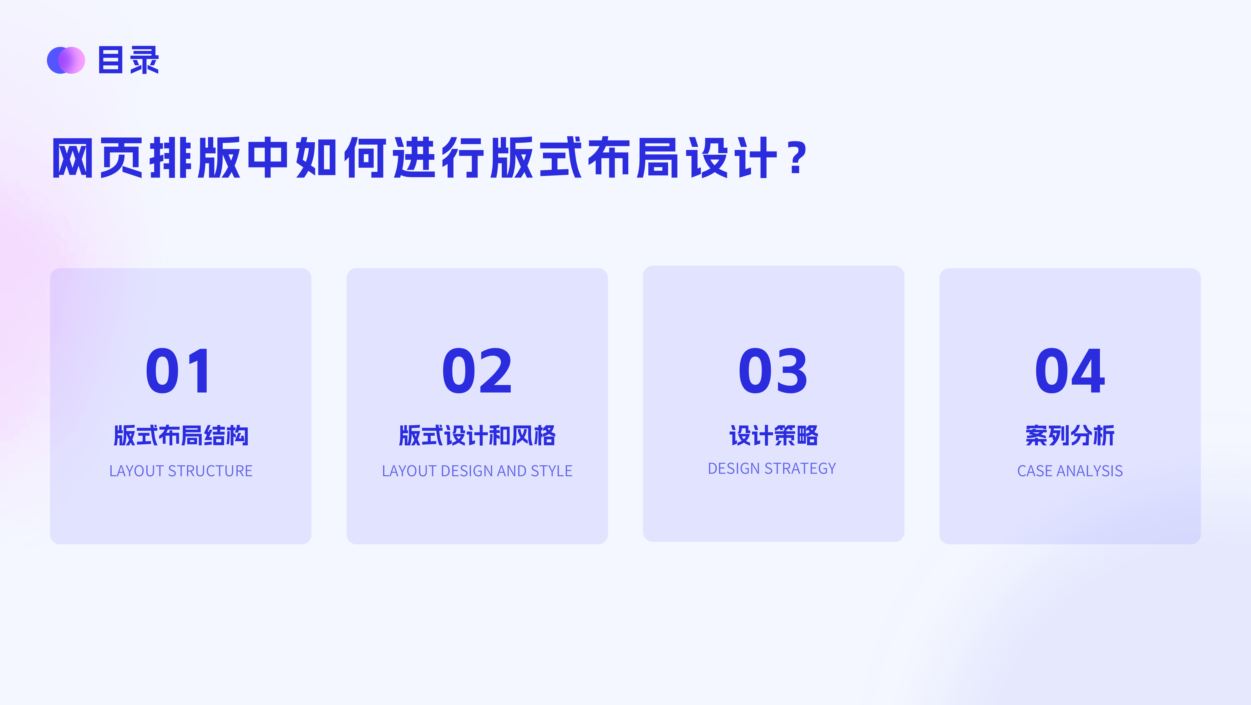 网页版式分析心得